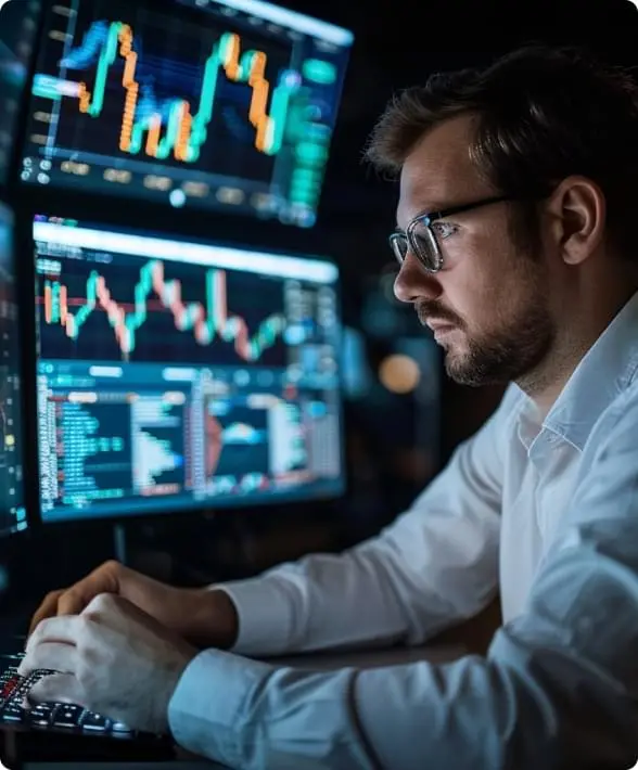 Trader utilisant Immediate Edge application crypto